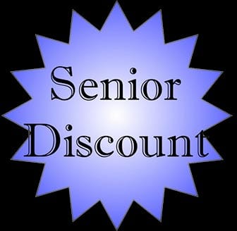 We offer Senior Discounts